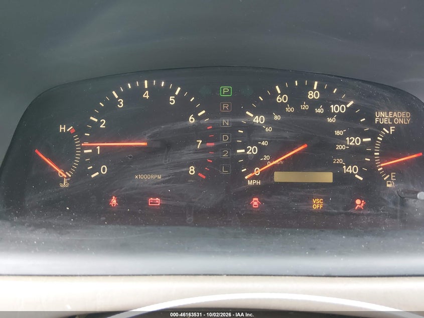 LEXUS ES 300 1999 VIN JT8BF28G5X5051980