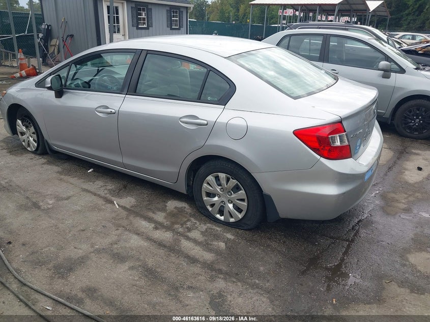 Vin: 19xfb2f52ce383759, lot: 46663458, honda civic lx 20123