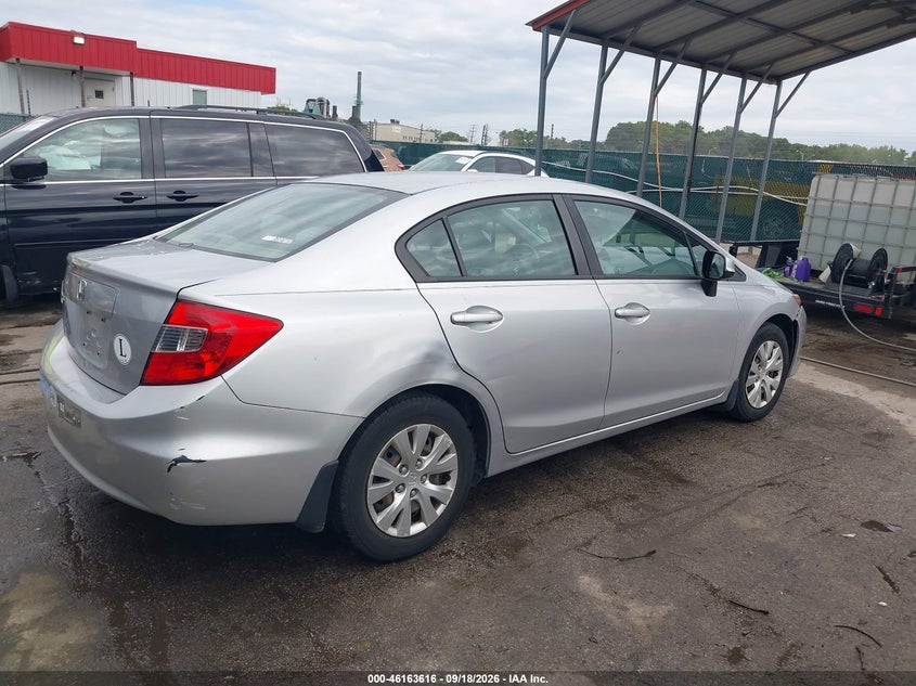 Vin: 19xfb2f52ce383759, lot: 46663458, honda civic lx 20124