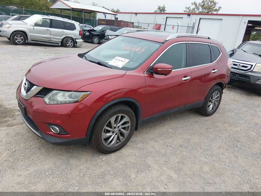 Vin: 5n1at2mv7fc801475, lot: 46663505, nissan rogue sl 20152