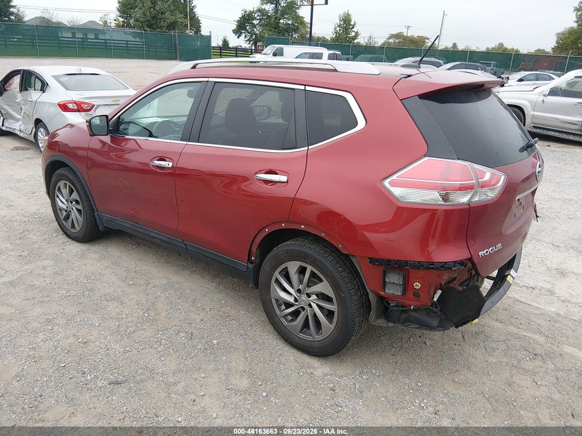Vin: 5n1at2mv7fc801475, lot: 46663505, nissan rogue sl 20153