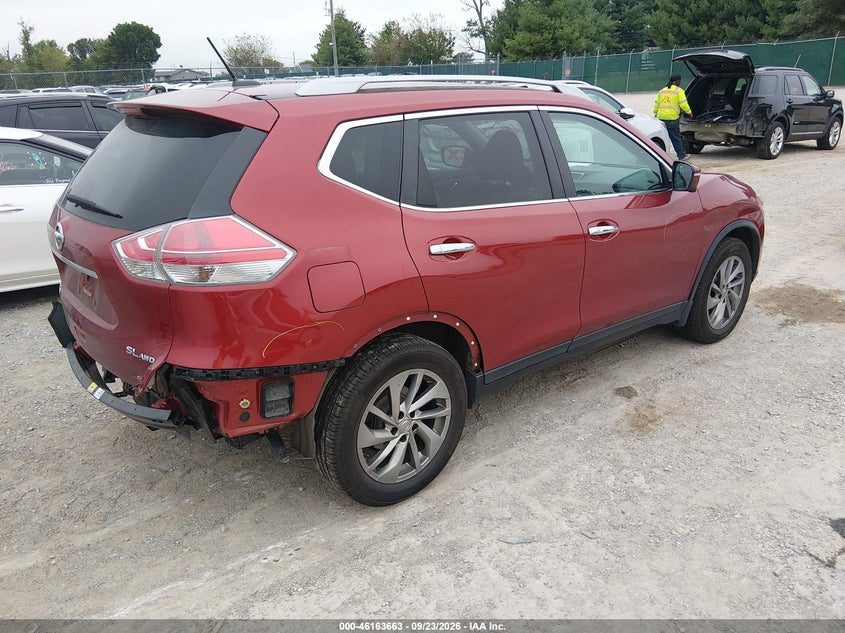 Vin: 5n1at2mv7fc801475, lot: 46663505, nissan rogue sl 20154