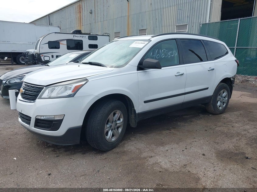Vin: 1gnkrfed4hj321906, lot: 46663642, chevrolet traverse ls 20172