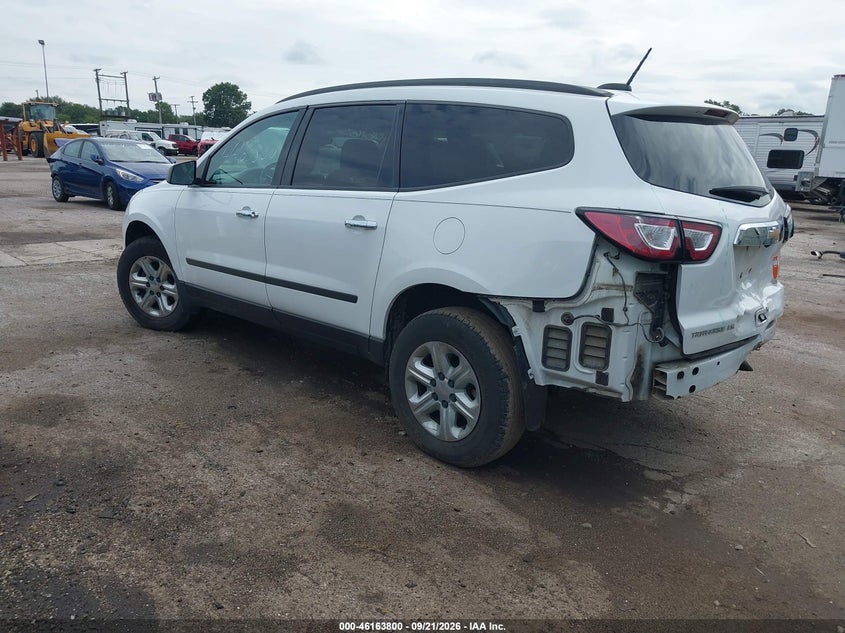 Vin: 1gnkrfed4hj321906, lot: 46663642, chevrolet traverse ls 20173