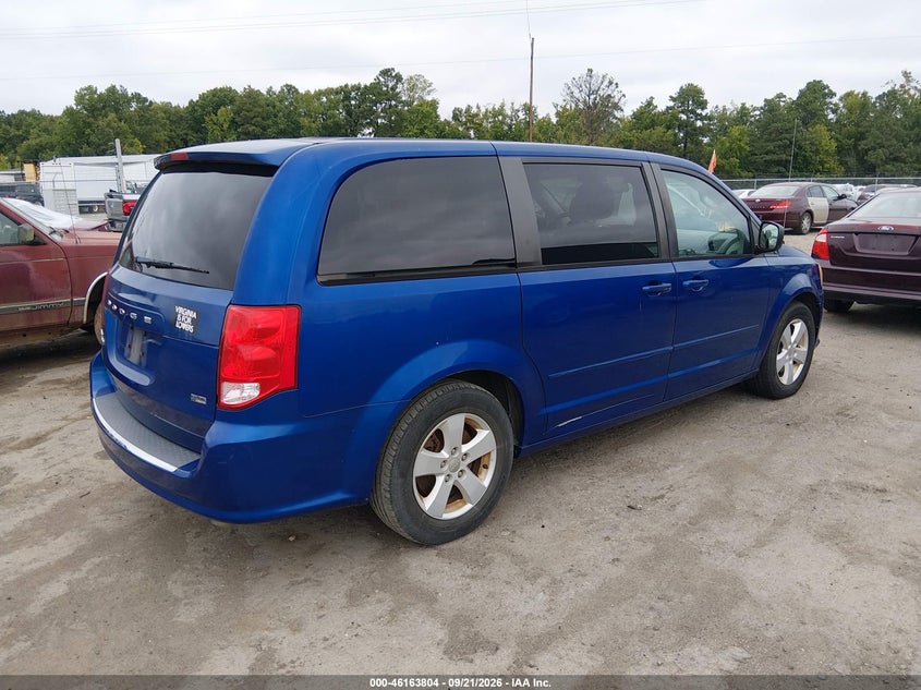 Vin: 2c4rdgbg1dr765678, lot: 46663646, dodge grand caravan se 20134