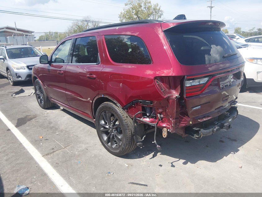 Vin: 1c4rdhdg9pc685724, lot: 46663714, dodge durango gt plus rwd 20233