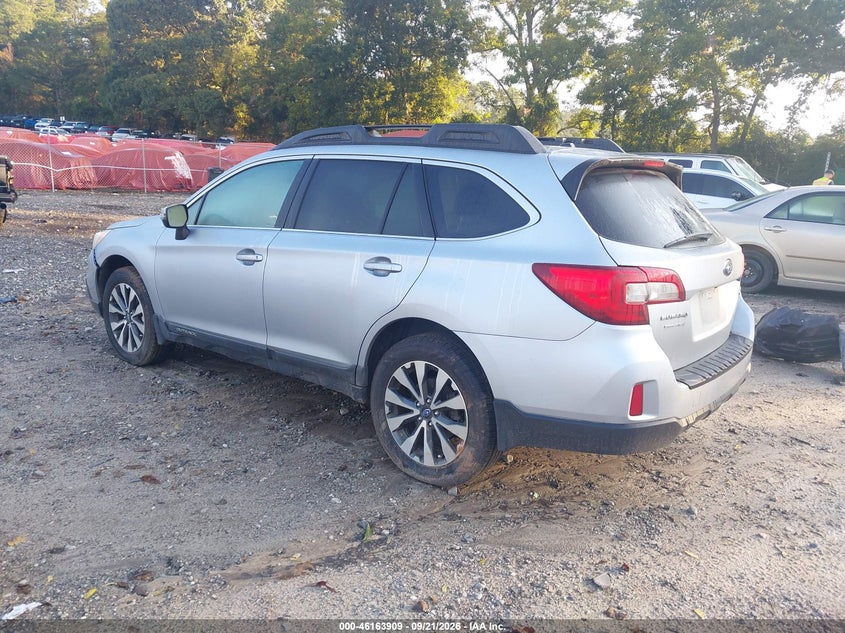 Vin: 4s4bsblcxf3238980, lot: 46663751, subaru outback 2.5i limited 20153
