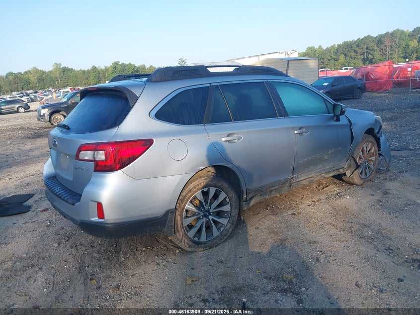 Vin: 4s4bsblcxf3238980, lot: 46663751, subaru outback 2.5i limited 20154