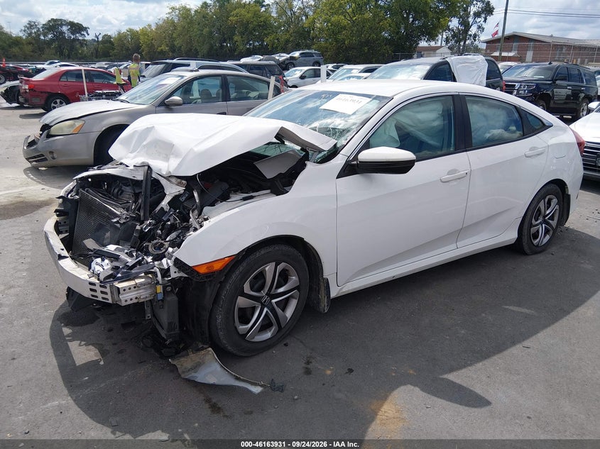 Vin: 19xfc2f50ge010948, lot: 46663773, honda civic lx 20162