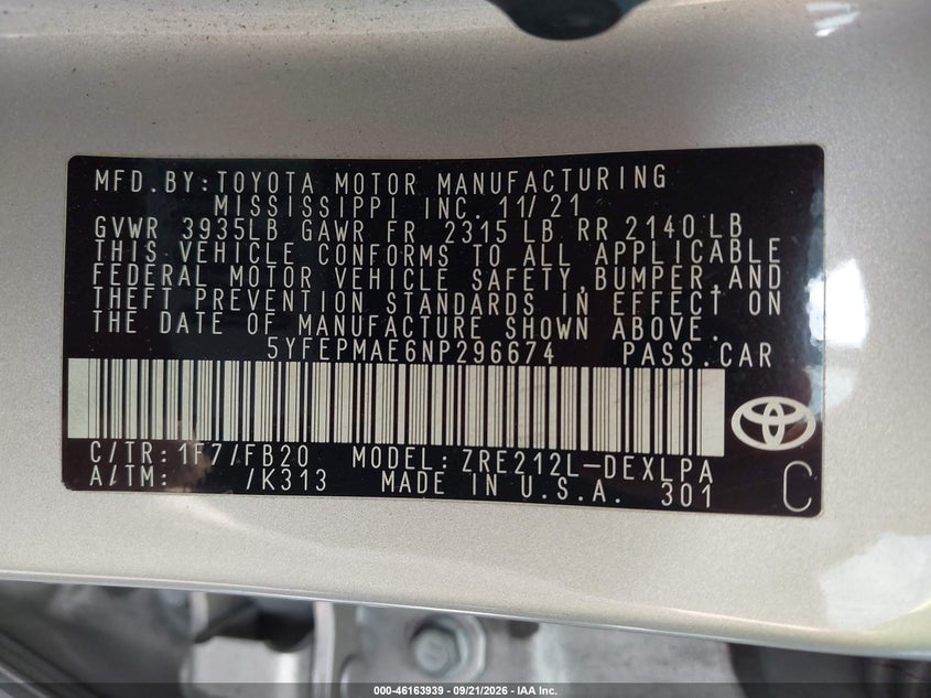 TOYOTA COROLLA - zdjęcie 9
