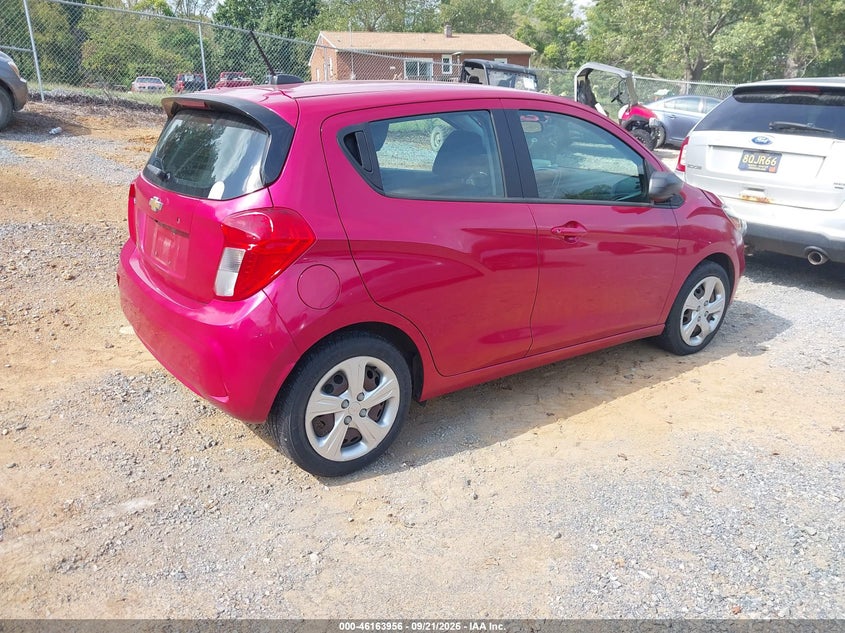 Vin: kl8cb6sa2kc752888, lot: 46663798, chevrolet spark ls cvt 20194