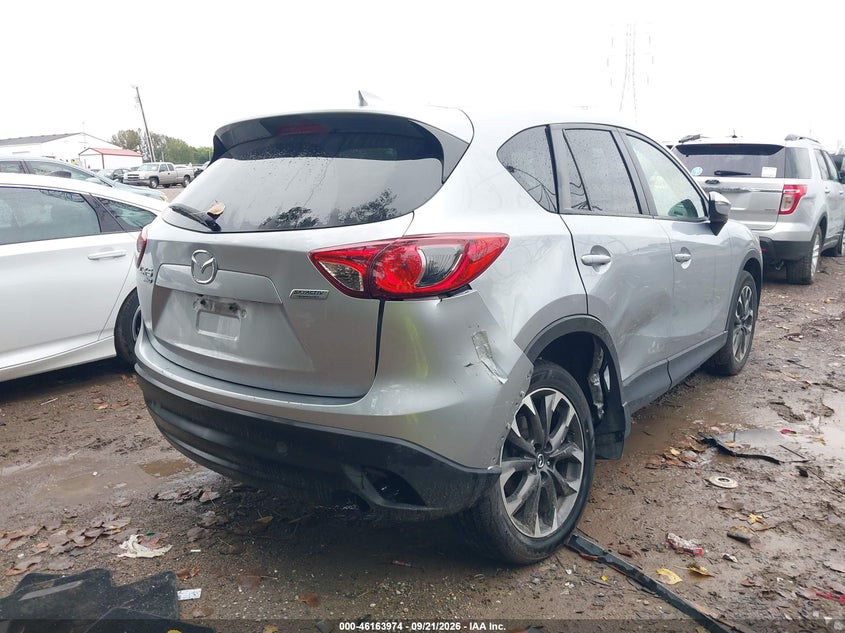 Vin: jm3ke4dy7g0721094, lot: 46663816, mazda cx-5 grand touring 20164