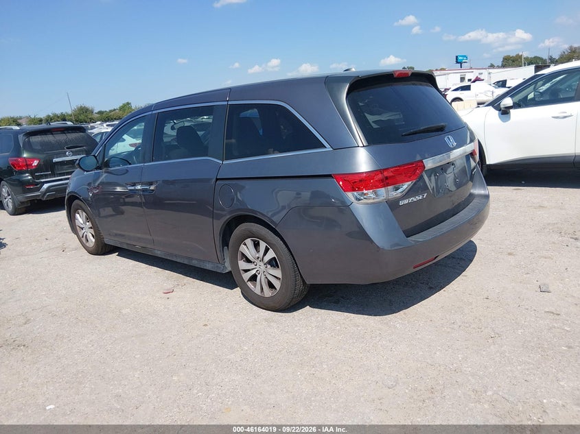 Vin: 5fnrl5h39gb108333, lot: 46663861, honda odyssey se 20163