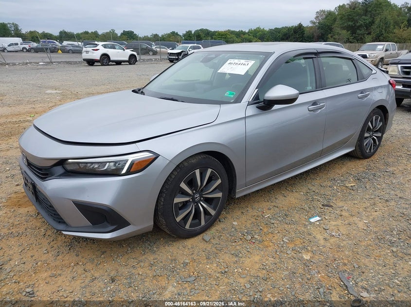 Vin: jhmfe1f76nx005335, lot: 46664005, honda civic ex 20222