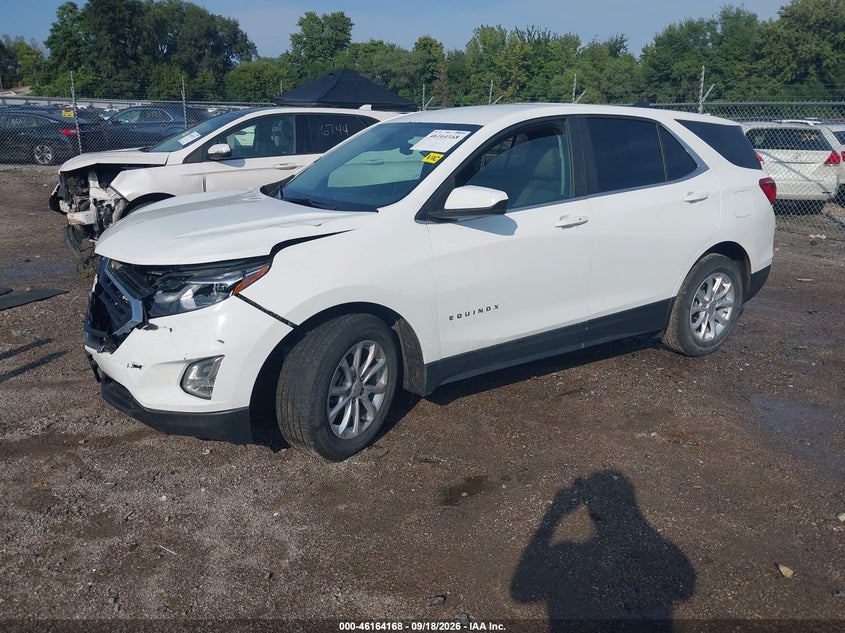 Vin: 3gnaxkev2ms126835, lot: 46664010, chevrolet equinox lt 20212