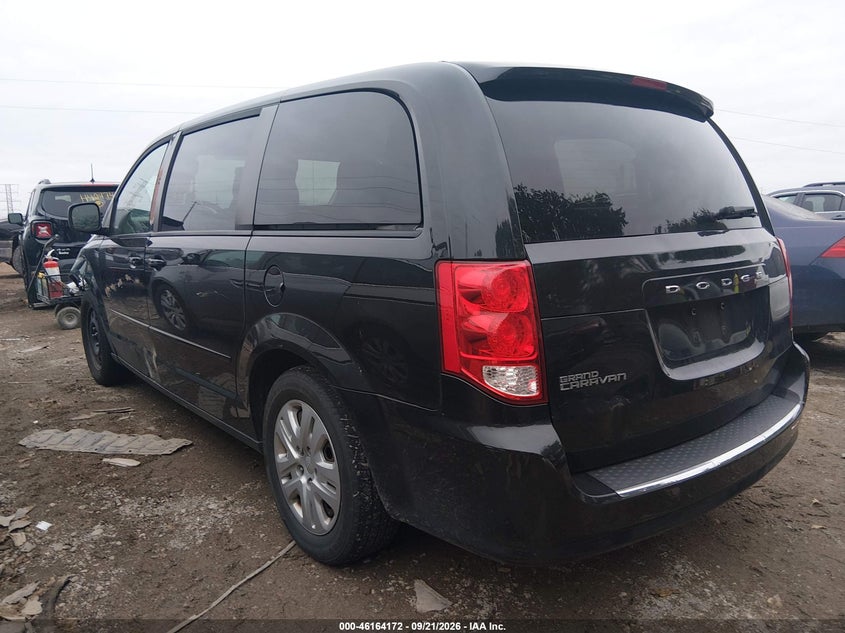 Vin: 2c4rdgbgxgr319937, lot: 46664014, dodge grand caravan se 20163