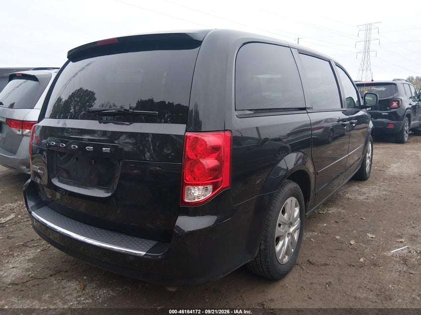 Vin: 2c4rdgbgxgr319937, lot: 46664014, dodge grand caravan se 20164