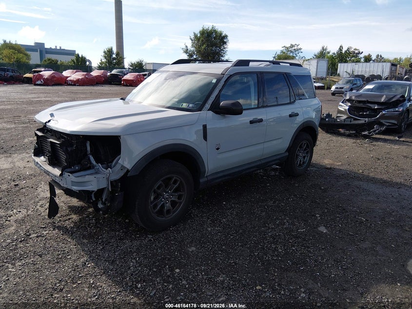 Vin: 3fmcr9b67mrb37785, lot: 46664020, ford bronco sport big bend 20212