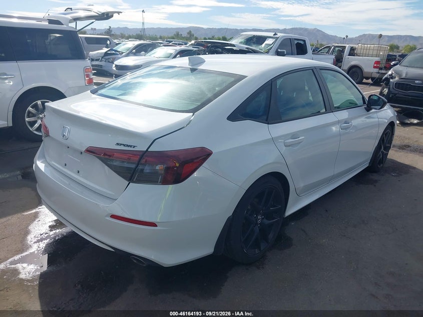 Vin: 2hgfe2f52th518672, lot: 46664035, honda civic sport 20264
