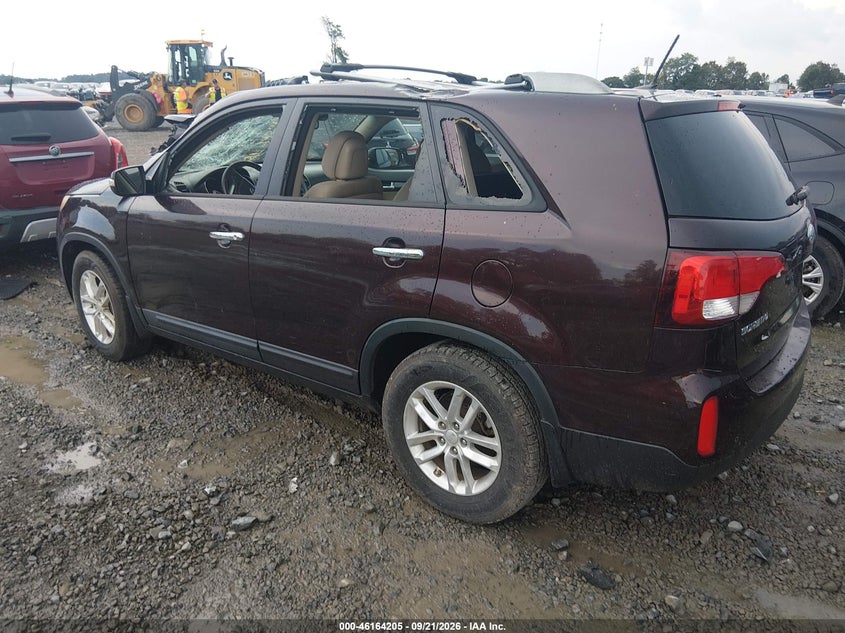 Vin: 5xykt4a60fg632087, lot: 46664047, kia sorento lx 20153