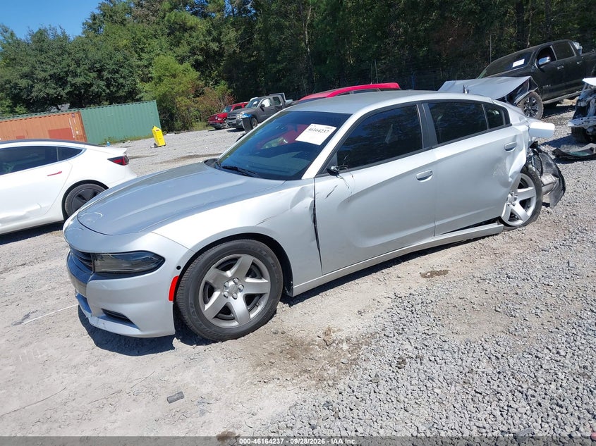 2023 Dodge Charger Police Rwd, Front & Rear, IAAI, VIN 2C3CDXATXPH700511 — photo 2