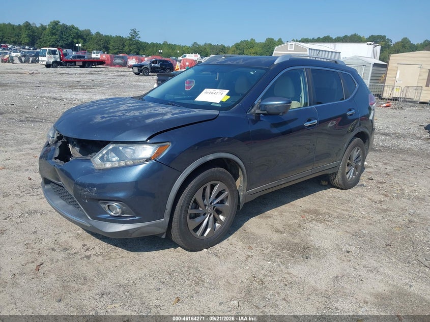 Vin: knmat2mt0gp731329, lot: 46664113, nissan rogue sl 20162