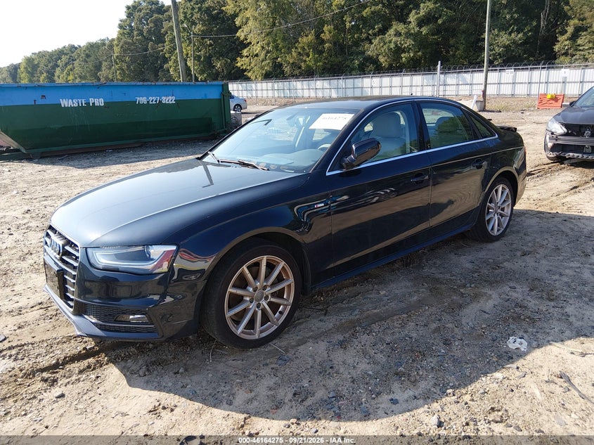 Vin: wauffafl3gn008748, lot: 46664117, audi a4 2.0t premium 20162
