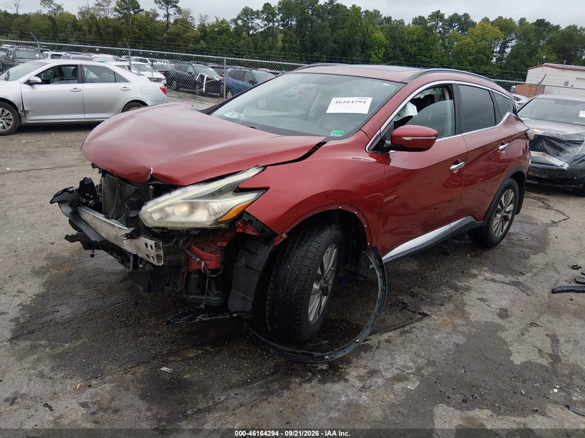 Vin: 5n1az2mgxfn271345, lot: 46664136, nissan murano sv 20152