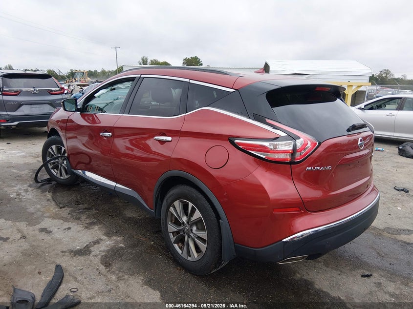 Vin: 5n1az2mgxfn271345, lot: 46664136, nissan murano sv 20153