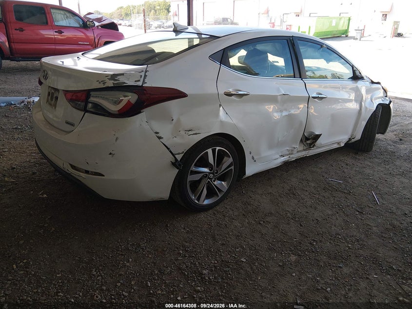 Vin: 5npdh4ae5gh669194, lot: 46664150, hyundai elantra limited 20164
