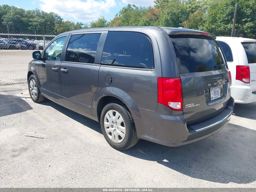 Vin: 2c4rdgbgxkr509164, lot: 46664152, dodge grand caravan se 20193