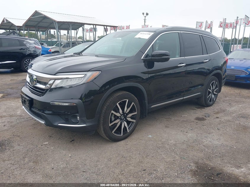 Vin: 5fnyf6h64nb012822, lot: 46664240, honda pilot awd touring 7 passenger 20222