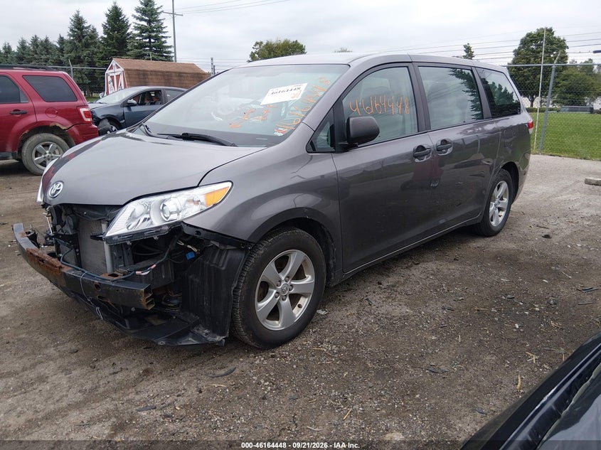 Vin: 5tdzk3dc3es524769, lot: 46664290, toyota sienna l v6 7 passenger 20142