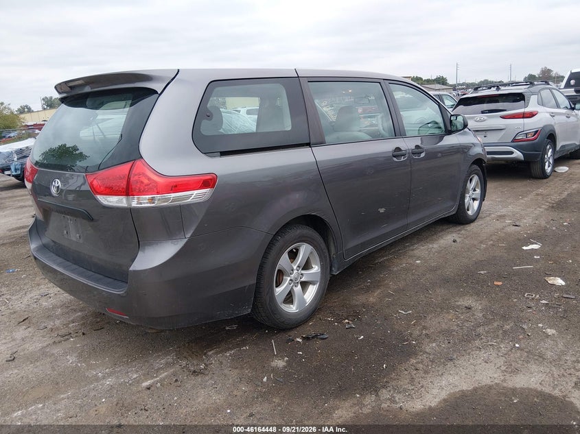 Vin: 5tdzk3dc3es524769, lot: 46664290, toyota sienna l v6 7 passenger 20144