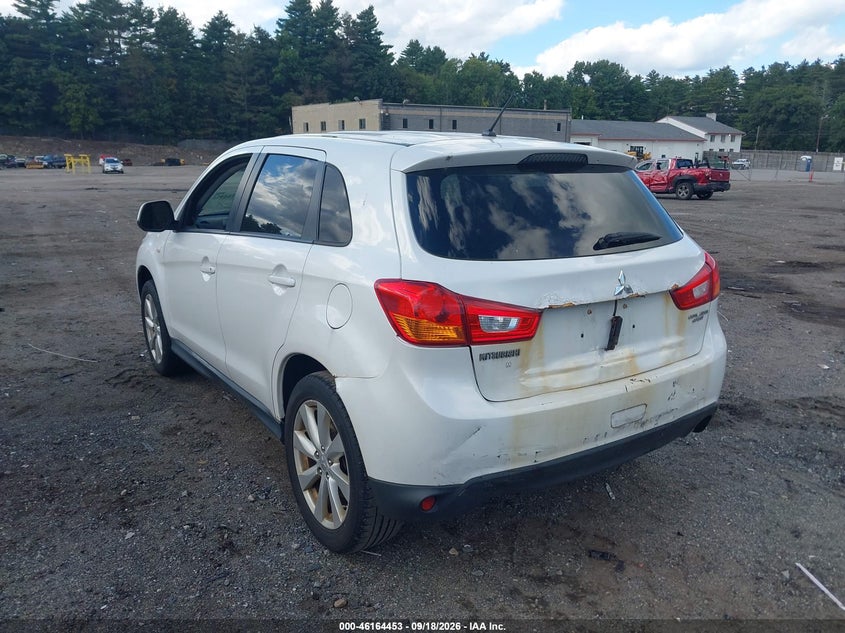 Vin: 4a4ap3au8de014359, lot: 46664295, mitsubishi outlander sport es 20133