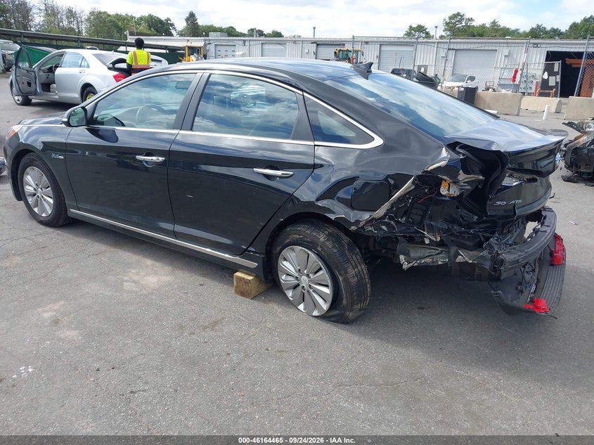 Vin: kmhe24l17ha059222, lot: 46664307, hyundai sonata hybrid se 20173