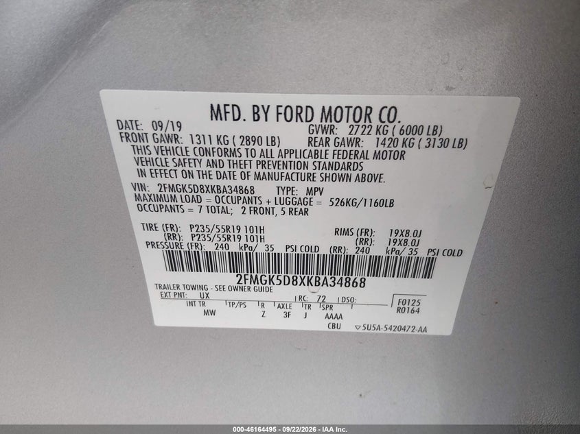 2019 FORD FLEX LIMITED · Фото 9