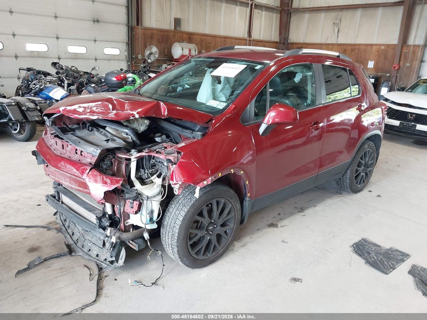 Vin: kl7cjpsb7mb319193, lot: 46664444, chevrolet trax awd lt 20212