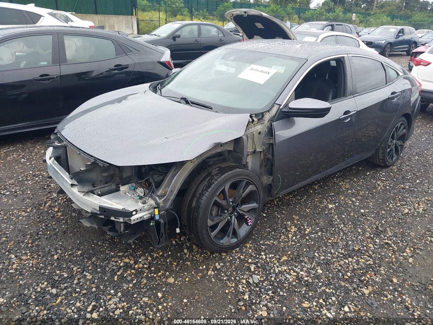 Vin: 2hgfc2f86kh540611, lot: 46664450, honda civic sport 20192