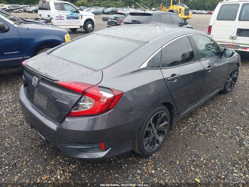 Vin: 2hgfc2f86kh540611, lot: 46664450, honda civic sport 20194