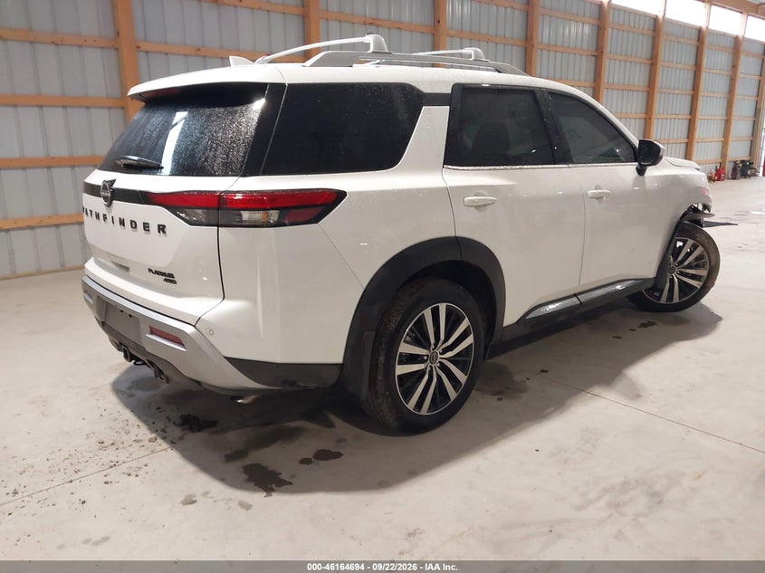 Vin: 5n1dr3dj2sc289469, lot: 46664536, nissan pathfinder platinum 4wd 20254
