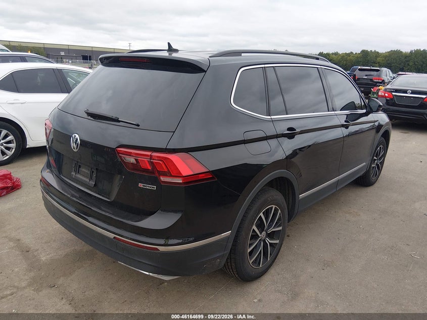 Vin: 3vv2b7ax6mm123393, lot: 46664542, volkswagen tiguan 2.0t se r-line black/se/sel 20214