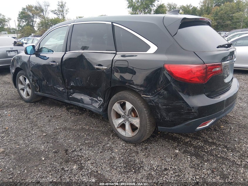 Vin: 5fryd4h2xfb004697, lot: 46664548, acura mdx 20153