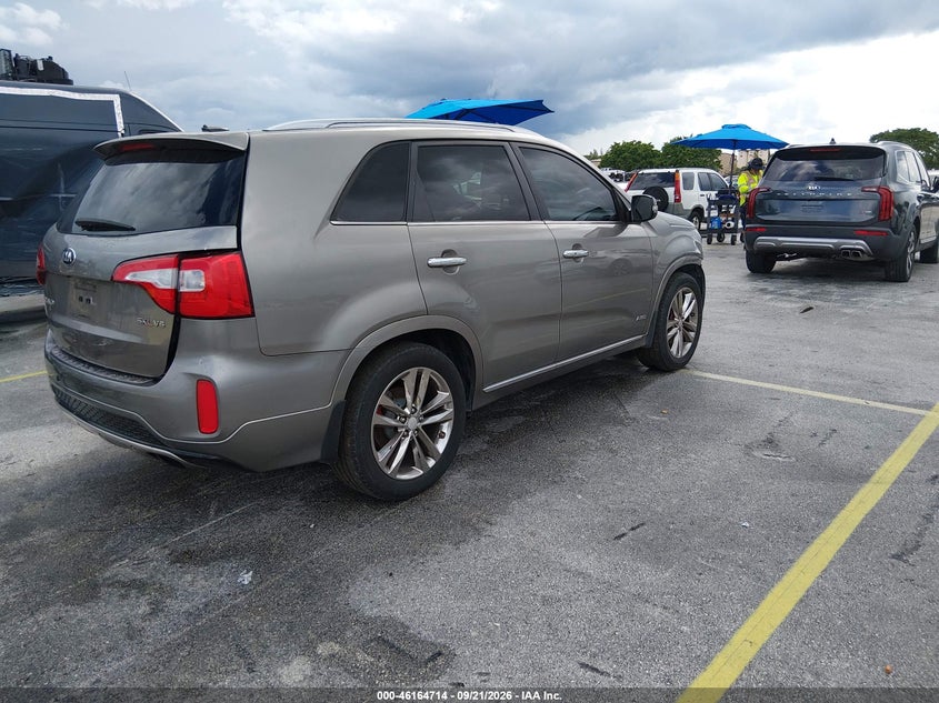 Vin: 5xykwda70fg578645, lot: 46664556, kia sorento limited v6 20154