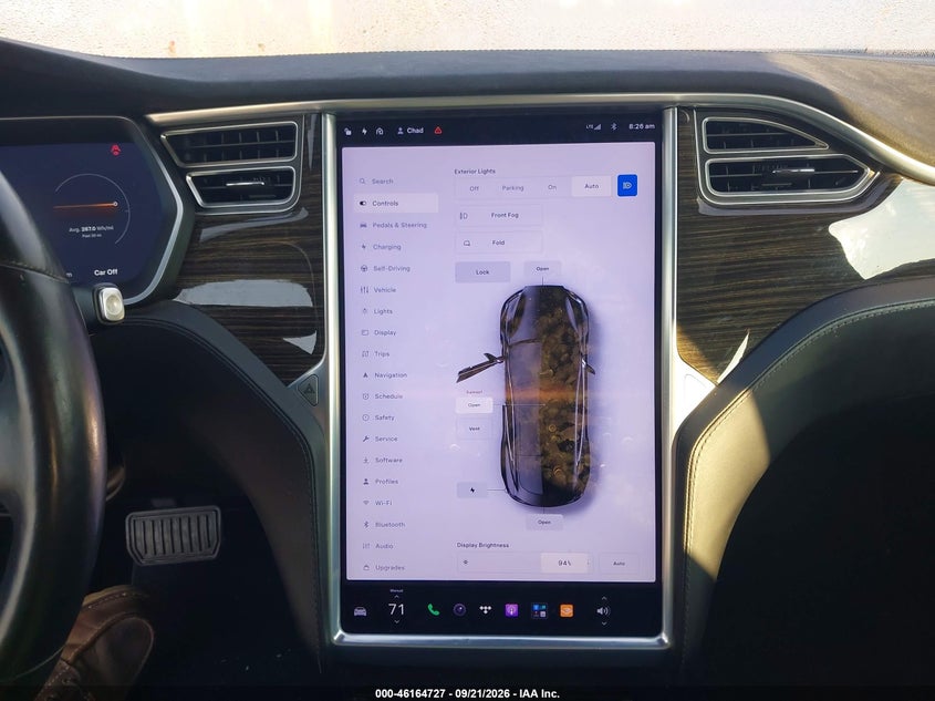 TESLA MODEL S 2015 VIN 5YJSA1S23FF087462