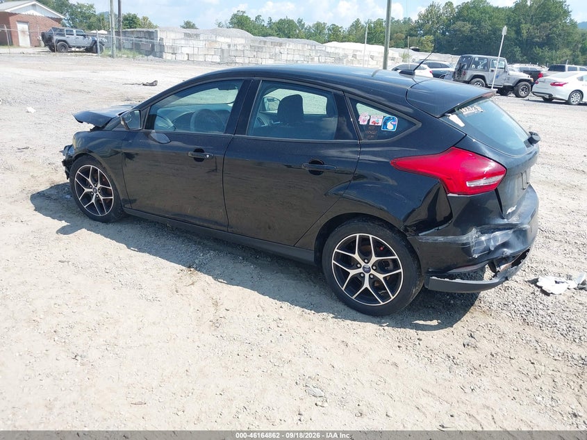 Vin: 1fadp3m25hl226111, lot: 46664704, ford focus sel 20173