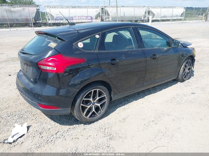 Vin: 1fadp3m25hl226111, lot: 46664704, ford focus sel 20174