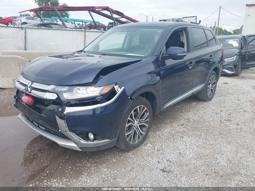 Vin: ja4az3a34gz005335, lot: 46664723, mitsubishi outlander es/se/sel 20162
