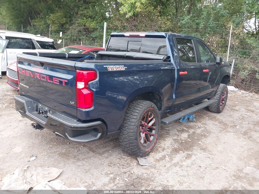 Vin: 1gcpyfel3lz199302, lot: 46664745, chevrolet silverado 1500 4wd  short bed lt trail boss 20204