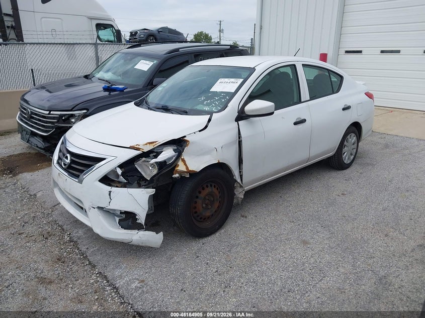 Vin: 3n1cn7ap6jl838267, lot: 46664747, nissan versa 1.6 s+ 20182
